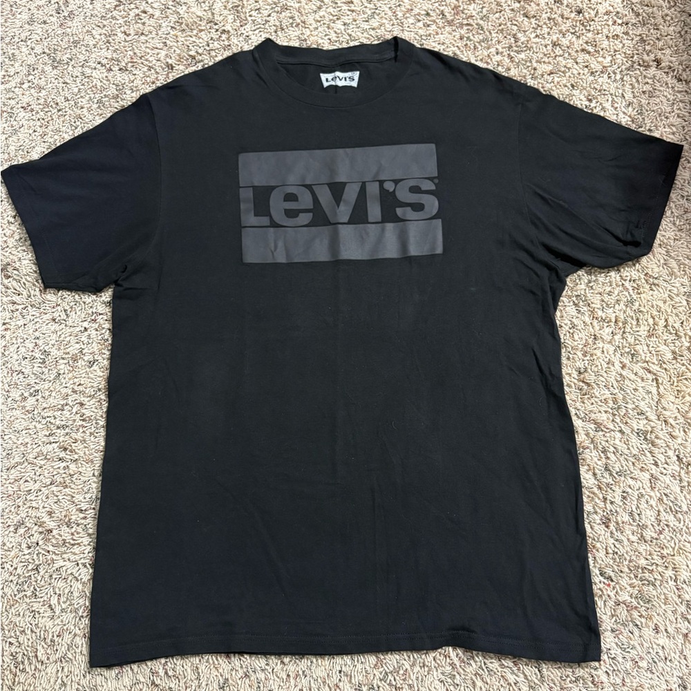 Levi's Black Logo Men's Casual Tee Size Large